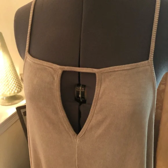 POL Washed Jersey Swing Dress/Tunic Beige Latte S and M - Picture 7 of 12